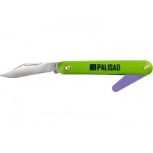 Нож садовый, 185 мм, складной, окулировочный, пластиковая рукоятка, пластик. расщепитель PALISAD