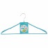 Купить Вешалка металлическая для верхней одежды с прорезиненным противоскользящим покрытием 45 см, бирюзовая ELFE
